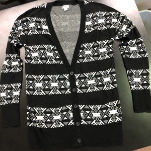 SALE 3 for $5 Black and White Cardigan Sweater